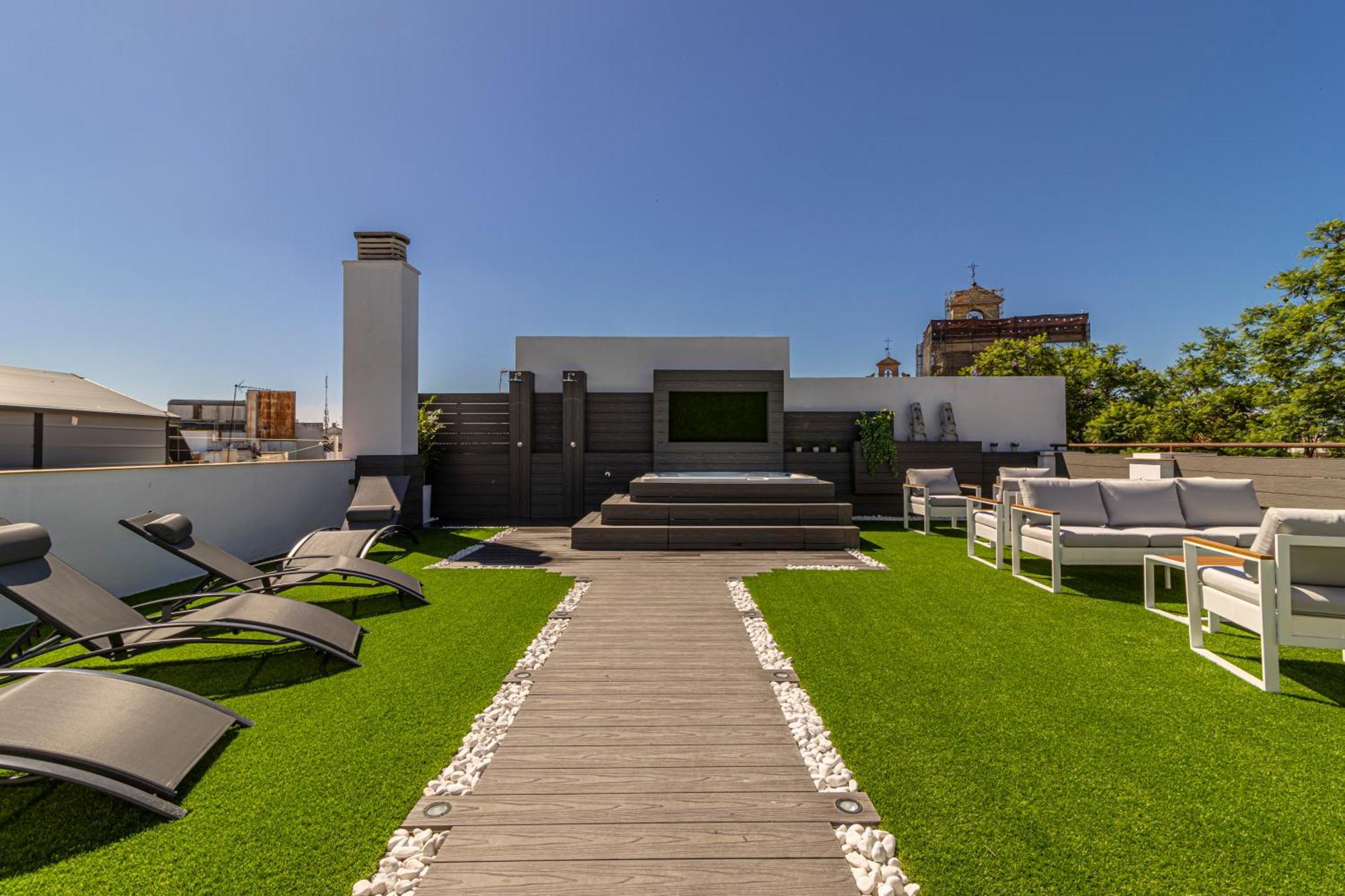 Allo Apartments Plateros Centro Jacuzzi Comunitario Jerez de la Frontera Exterior foto